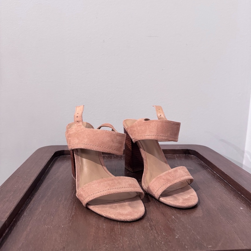 Call It Spring Tan Block Heel Sandals